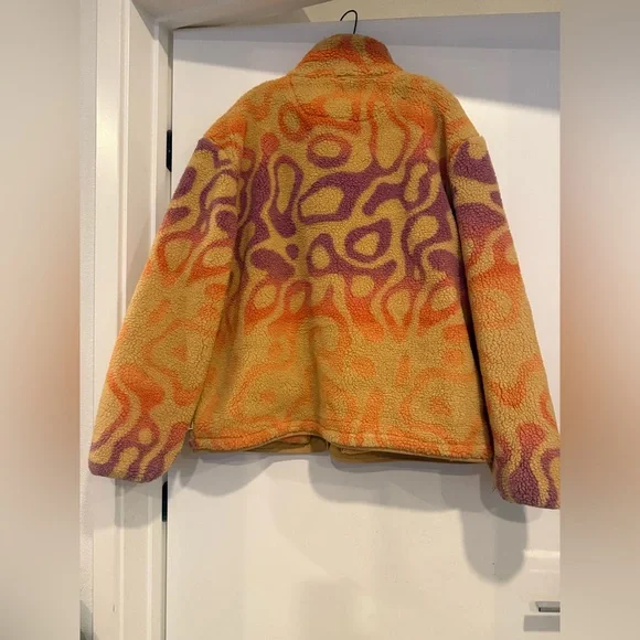 Parks Project Fleece Yellowstone Geysers High Pile Colorful Swirl Jacket Sz 3XL - Picture 3 of 6